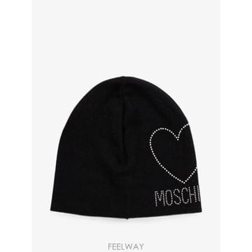 26 FW 모스키노 크리스털 장식 하트 비니 M333265451 TP459031395