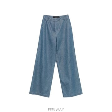 26 FW 칼라거펠트 로고 자수 샤이니 코튼 경량 팬츠 B2W10005D31 TP457471208