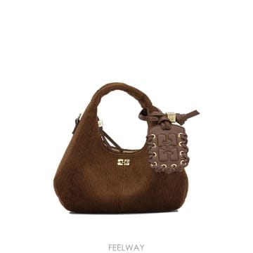 GANNI [V90]���� C1040079900 ���� ��Ʈ�� ž�ڵ�� ���۹� Mini Hobo Corduroy Small[V90]���� C1040079900 ���� ��Ʈ�� ž�ڵ�� ���۹� Mini