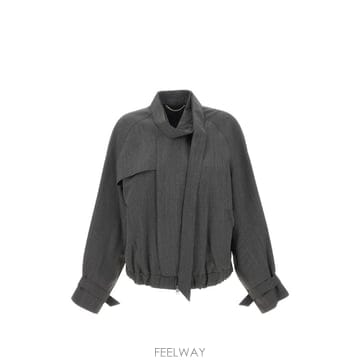 26 FW 빅토리아베컴 스카프 디테일 버진 울 재킷 1426WCT007635A TP459725359