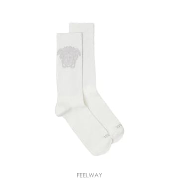26 FW 베르사체 자카드 코튼 골지 양말 10088351A18091 TP457695630