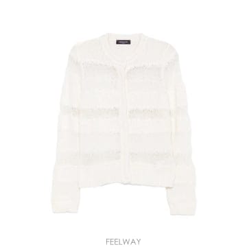 26 FW 파비아나필리피 오픈 니트 스트라이프 가디건 MAD226F458M45125 TP459176426