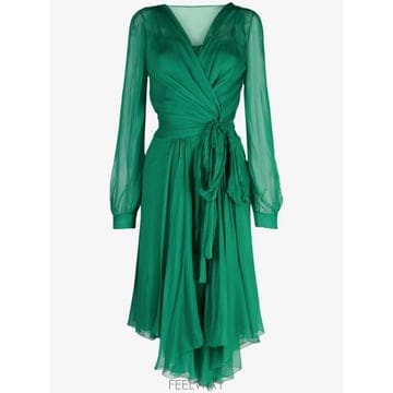 Alberta Ferretti 26 FW �˺���Ÿ�䷹Ƽ V�� �ý��� �Ҹ� �̵� �巹�� AEF232U04566614 TP45880097226 FW �˺���Ÿ�䷹Ƽ V�� �ý��� �Ҹ� �̵� �巹�� AEF23