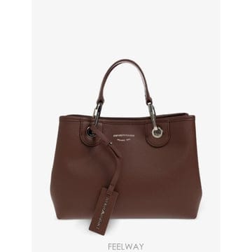 26 FW 아르마니 로고 프린트 페블 이펙트 토트 백 EW000361AF12036 TP456371793