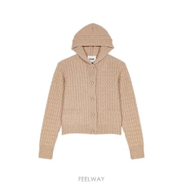 26 FW 마쥬 케이블 니트 후드 가디건 MFPCA00753 TP459084425