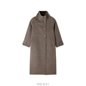 26 FW 산드로 하운즈투스 싱글 브레스티드 코트 SFPOU00837 TP458795486