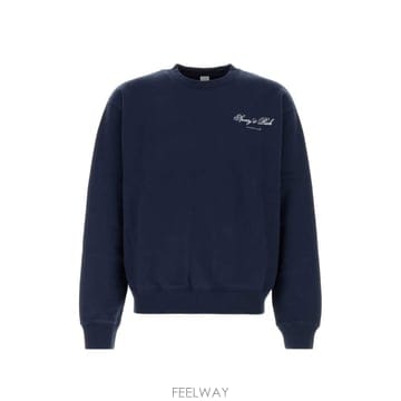 26 FW 스포티앤리치 Emmett Club Script logo print sweatshirt ST1038
