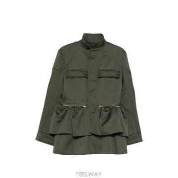 26 FW 까르뱅 에스페란토 러플 디테일 집업 코트 6261K21162 TP455447768