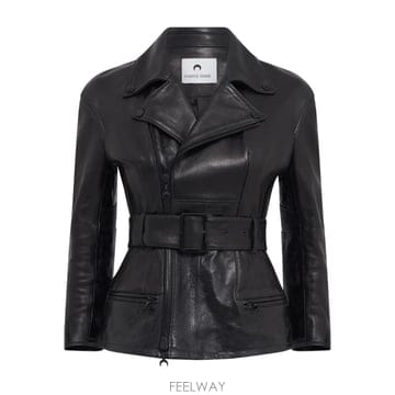26 FW 마린세르 글로시 문 레더 재킷 WJA071ACLEA0071BK99 TP455240778