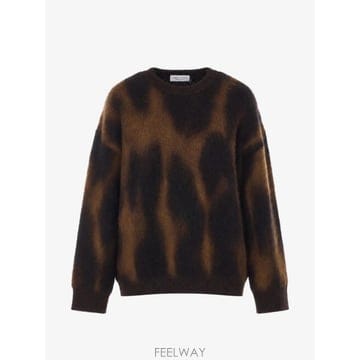 26 FW Roberto Collina 아트 패턴 긴소매 스웨터 263FXB26001 TP459462319