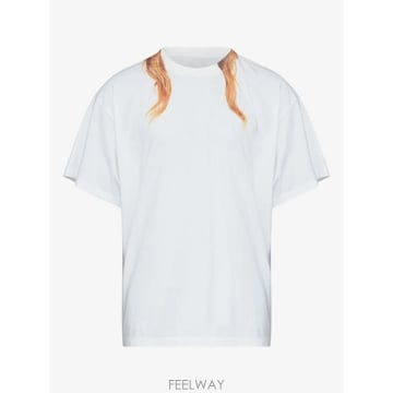 26 FW 메종마르지엘라 헤어 프린트 티셔츠 SH0GC0066M2004 TP459074754