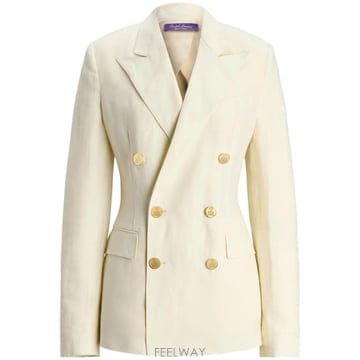 26 FW Ralph Lauren Collection V넥 리넨 블레이저 290955045003 TP4554