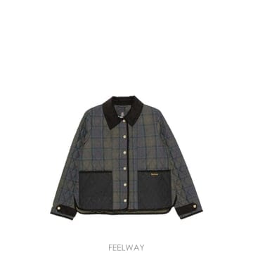 26 FW 바버 에인스데일 체크 퀼팅 재킷 LQU1932TN11 TP457687308