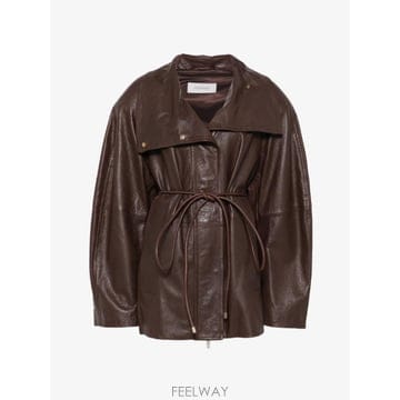 26 FW 스포트막스 스파라지오 벨트 레더 재킷 2622446013000 TP459589407