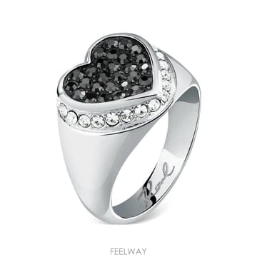 26 FW 칼라거펠트 크리스털 장식 하트 링 KLAYD27 TP454679865
