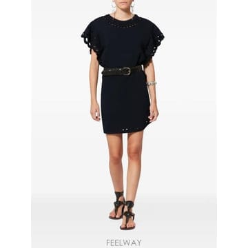 26 FW 이자벨마랑 Orlane broderie anglaise ruffled sleeve mini dre