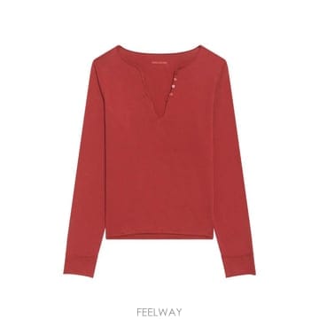 26 FW 쟈딕앤볼테르 스트라스 장식 긴소매 티셔츠 JWTN02654 TP458786642