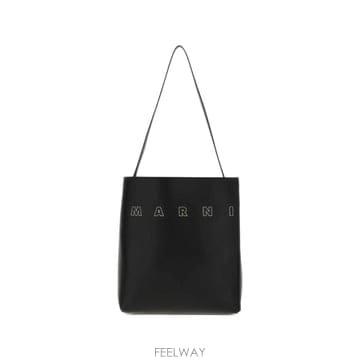26 FW 마르니 로고 자수 레더 토트 백 SHMP0111U4P6483 TP458365660