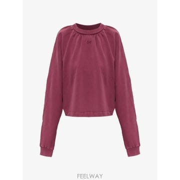 26 FW 오프화이트 로고 자수 크롭 스웨트셔츠 2FE00458TW540 TP459721792