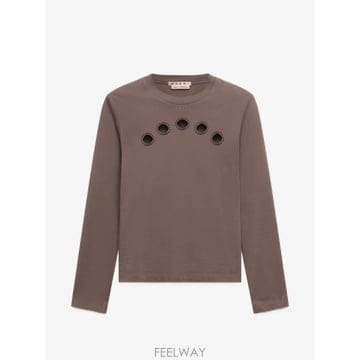 26 FW 마르니 컷아웃 긴소매 티셔츠 THJE0409SYUTCZ57 TP459068589