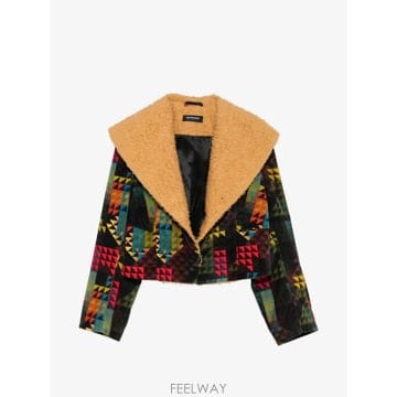 26 FW 키코 코스타디노브 아트 체크 재킷 KKWSS26J0633 TP457841033