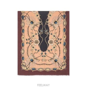 26 FW 에트로 주얼리 프린트 프레이드 스카프 WATA0010AK1DN TP459616982