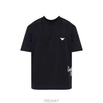 26 FW 아르마니 로고 자수 티셔츠 EM006811AF13715 TP457519719