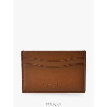 26 FW 랄프로렌 퍼플라벨 버니시드 카프스킨 카드 케이스 419P17655927 TP459454794