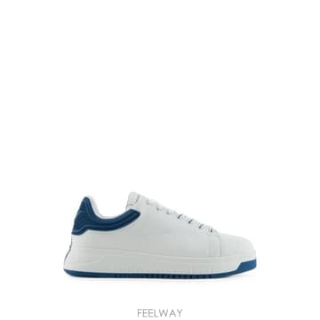 26 FW 아르마니 로고 프린트 레더 스니커즈 EM003663AF1821FB060 TP459454720