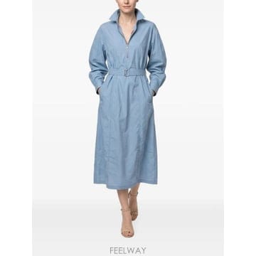26 FW 브루넬로 쿠치넬리 벨트 집업 미디 드레스 M0F79A5186C8958 TP459719394