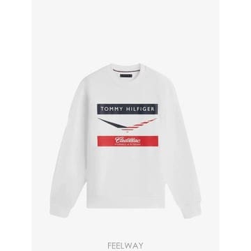 26 FW 타미힐피거 X 캐딜락 포뮬러 1 팀 셰브런 크루 넥 스웨터 MN0MN00080 TP45782951