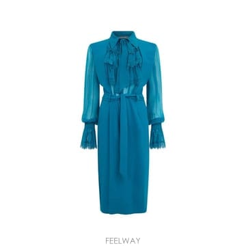 Alberta Ferretti 26 FW �˺���Ÿ�䷹Ƽ ���� �̵� �巹�� A04275118 TP45741345426 FW �˺���Ÿ�䷹Ƽ ���� �̵� �巹�� A04275118 TP4574