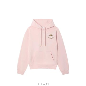 26 FW 카사블랑카 X 핑크 라두레 자수 후드 스웨트셔츠 UPF26JTP29202 TP457462492