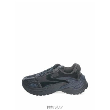26 FW 아르마니 sneakers with mesh suede and a chunky rubber sole