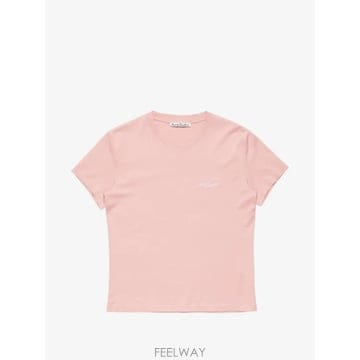 26 FW 아크네 로고 슬림 핏 티셔츠 CL0480 TP458426181