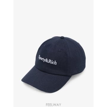 26 FW 스포티앤리치 로고 자수 베이스볼 캡 모자 AC04084300BL106 TP459607384