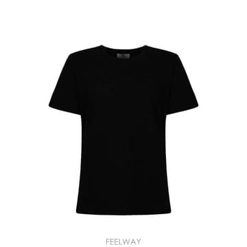 26 FW Elisabetta Franchi 엠보스드 티셔츠 MA68P61E2 TP457150790