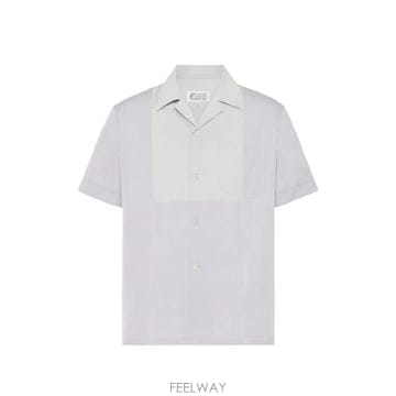 26 FW 메종마르지엘라 패널 반소매 셔츠 S50DR0014 TP454823421