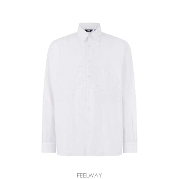 26 FW GCDS 로고 자수 포플린 셔츠 A2CM2404TG2 TP459209540