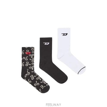 26 FW 디젤 핸드커프 모티프 양말 3팩 세트 00SAYJ0JCBF TP458137971