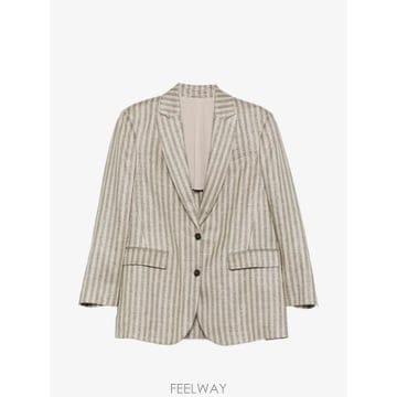 26 FW 브루넬로 쿠치넬리 스트라이프 포켓 블레이저 MH5197290C420 TP457448515