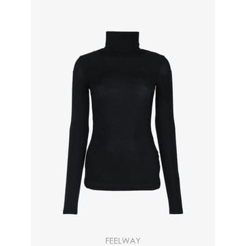 26 FW Elisabetta Franchi 터틀 넥 골지 패널 스웨터 MD03B66E2 TP45960338