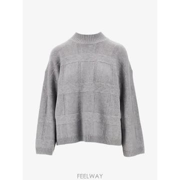 26 FW 아르마니 그리드 패턴 모크 넥 스웨터 EW003928AF26939 TP459602989