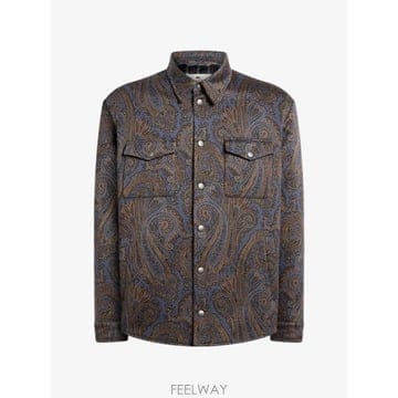 26 FW 에트로 페이즐리 모티프 코튼 혼방 자카드 오버셔츠 MRBA010999JJ512 TP45713538