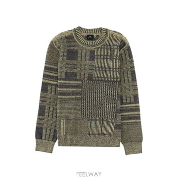 26 FW 폴스미스 패치워크 이펙트 텍스처 니트 스웨터 M2RA033W22766 TP456141346
