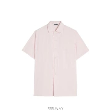 26 FW 질샌더 반소매 포플린 셔츠 J22DL0399J45342 TP455651701