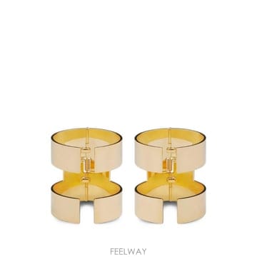 26 FW Elisabetta Franchi pair of logo bracelets BC10A65EC TP