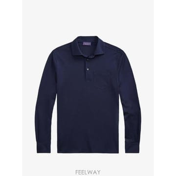 26 FW 랄프로렌 퍼플라벨 긴소매 포켓 폴로 셔츠 790952081008 TP459690515