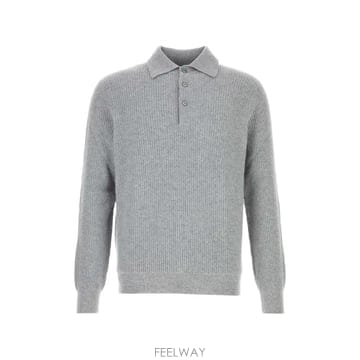 26 FW Fedeli 골지 니트 긴소매 폴로 셔츠 MU006551 TP459690473