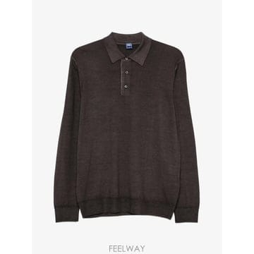 26 FW Fedeli 버튼 업 칼라 폴로 셔츠 MU0F7155 TP459690424